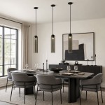 Kimaya Benedict Tube Glass Pendant Lamp