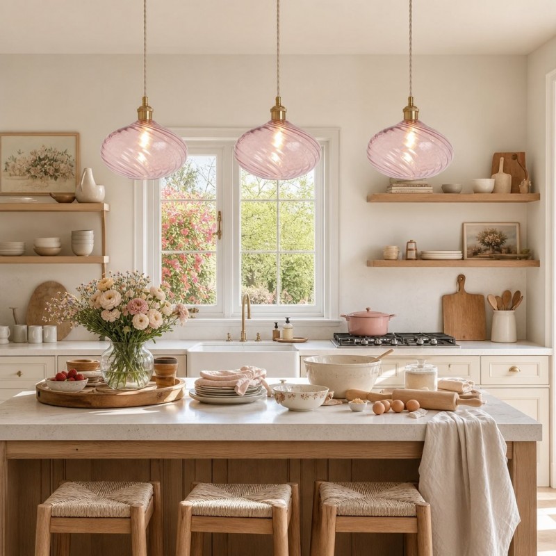 Lunaris Modern Globe Glass Pendant Light