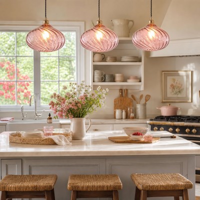 Lunaris Modern Globe Glass Pendant Light