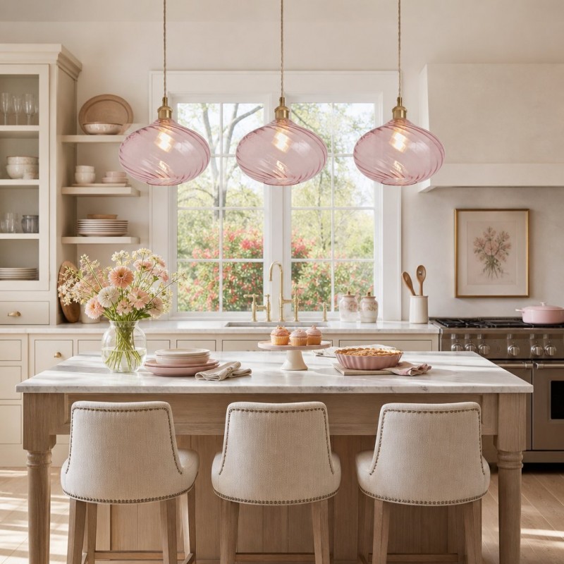 Lunaris Modern Globe Glass Pendant Light