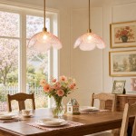 Vexen Flower Stained Glass Hanging Lamp