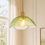 Raith Mouth Blown Glass Shade Pendant Light