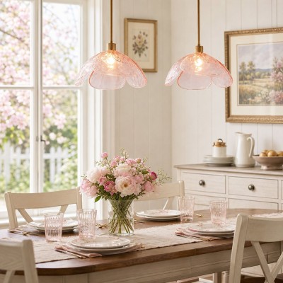Vexen Flower Stained Glass Hanging Lamp