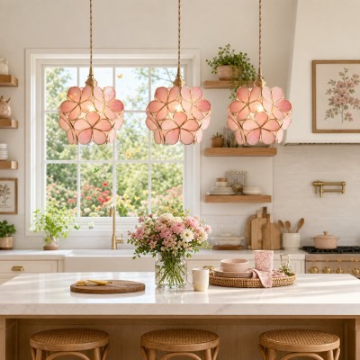 Viviana Glass Petal Pendant Lights