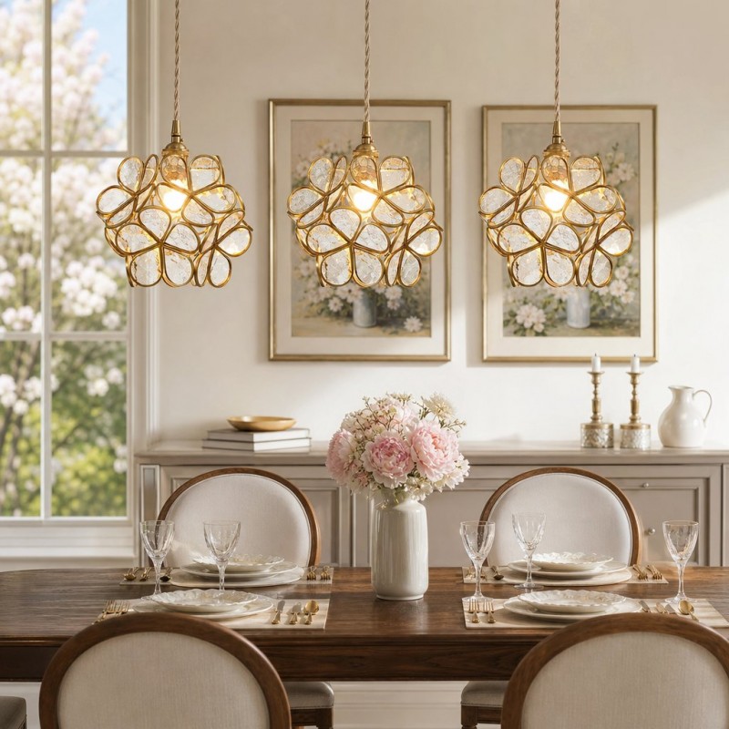 Viviana Glass Petal Pendant Lights