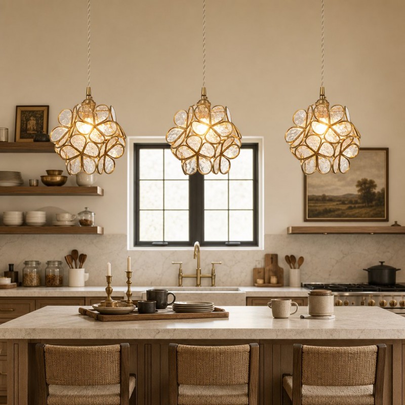 Viviana Glass Petal Pendant Lights