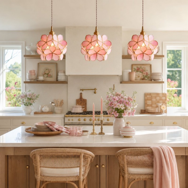 Viviana Glass Petal Pendant Lights