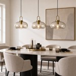 Vylith Brass Cognac Glass Single Hanging Lamp