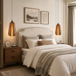 Zyren Modern Art Amber Glass Pendant Light