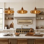 Zyren Modern Art Amber Glass Pendant Light
