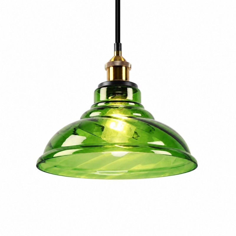 Benjin Modern Colorful Trumpet Glass Pendant Light