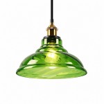 Benjin Modern Colorful Trumpet Glass Pendant Light