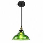 Benjin Modern Colorful Trumpet Glass Pendant Light
