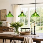 Benjin Modern Colorful Trumpet Glass Pendant Light
