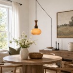 Nyxaris Vintage Bauhaus Round Glass Pendant Light