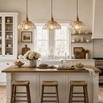 Worlanth Mid Century Clear Glass Flower Pendant Light