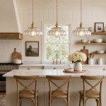 Worlanth Mid Century Clear Glass Flower Pendant Light