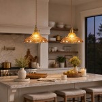 Olyx Amber Textured Glass Pot Lid Pendant Light