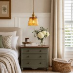 Seraphel Vintage 1-Light Glass Brass Pendant Light