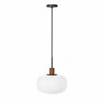 Aetheryn Nordic Ribbed Glass Pendant Lamp