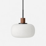 Aetheryn Nordic Ribbed Glass Pendant Lamp