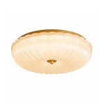 Caladri French Round Ripple LED Glass Ceiling Light