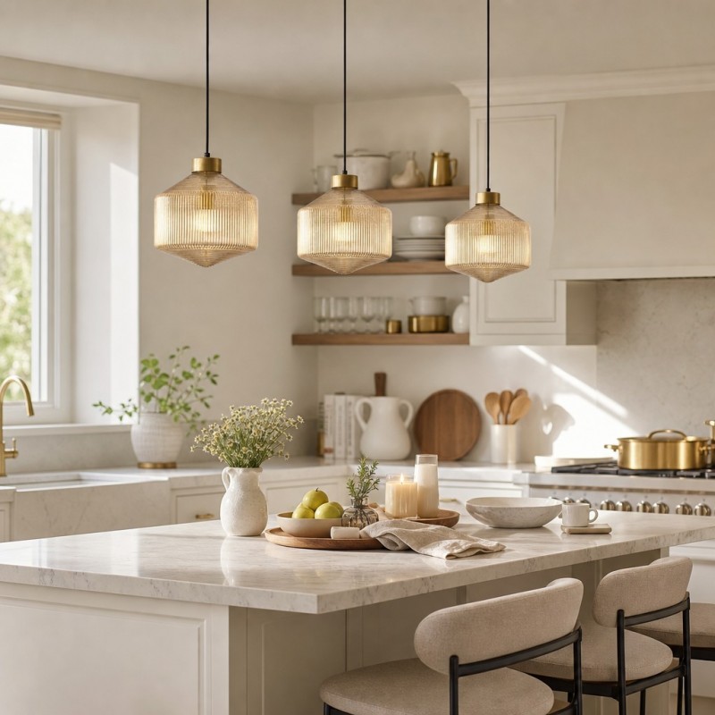 Bullard Modern Diamond Glass Pendant Light