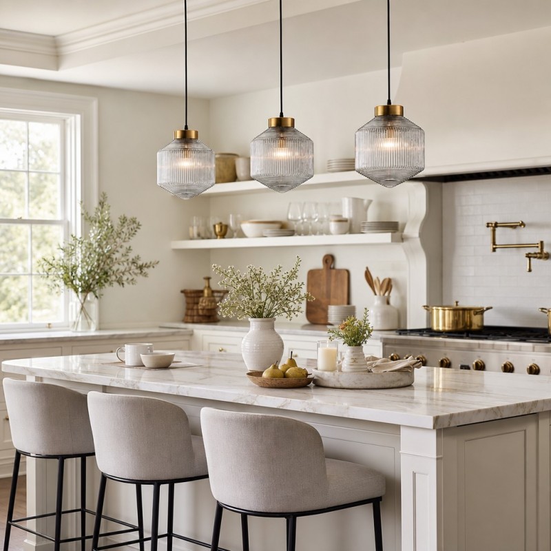 Bullard Modern Diamond Glass Pendant Light
