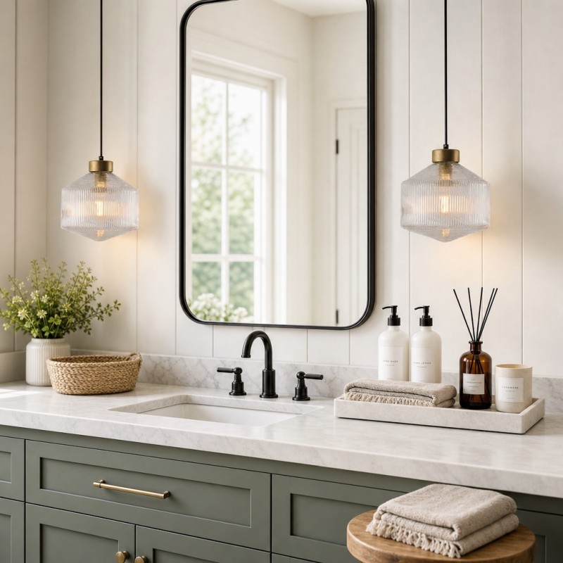 Bullard Modern Diamond Glass Pendant Light