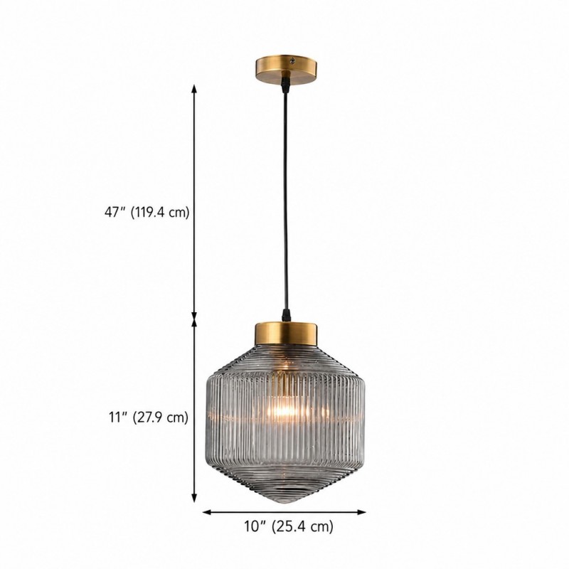 Bullard Modern Diamond Glass Pendant Light