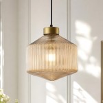 Neville Modern Water Ripples Glass Pendant Light