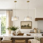 Erisen Farmhouse Ribbed Glass Pendant Light