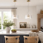 Erisen Farmhouse Ribbed Glass Pendant Light