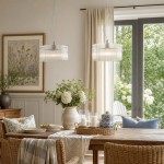 Erisen Farmhouse Ribbed Glass Pendant Light