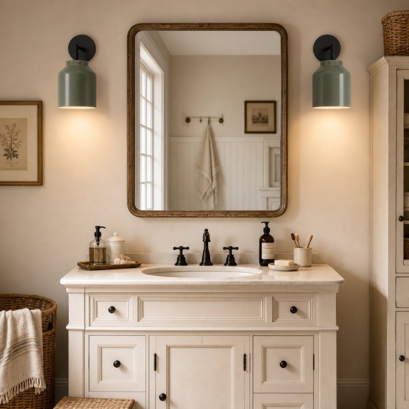 Drilon Nordic Minimalist Morandi Matte Metal Wall Sconce