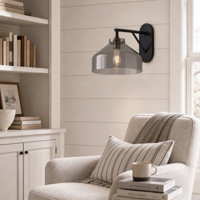 Drilon Nordic Minimalist Morandi Matte Metal Wall Sconce