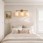 Navya Modern 3-Light Milk Glass Bathroom Sconce