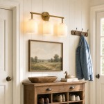 Navya Modern 3-Light Milk Glass Bathroom Sconce