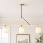 Drilon Elegant Brass Cylinder Shade 3-Light Chandelier
