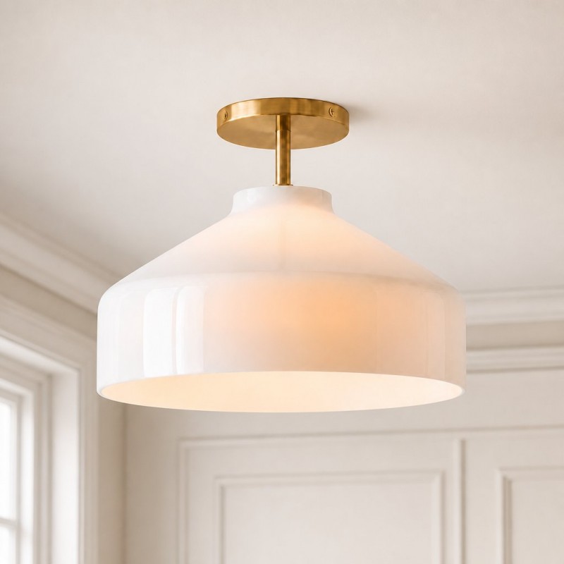 Drilon Nordic Morandi Metal Flush Mount Ceiling Light