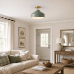 Drilon Nordic Morandi Metal Flush Mount Ceiling Light