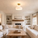 Drilon Nordic Morandi Metal Flush Mount Ceiling Light