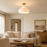 Drilon Nordic Morandi Metal Flush Mount Ceiling Light