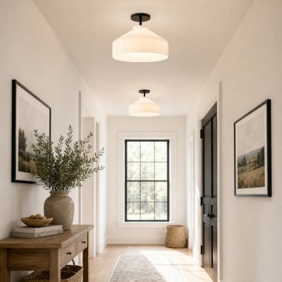 Drilon Nordic Morandi Metal Flush Mount Ceiling Light