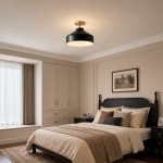 Drilon Nordic Morandi Metal Flush Mount Ceiling Light