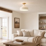 Drilon Nordic Morandi Metal Flush Mount Ceiling Light