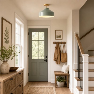Drilon Nordic Morandi Metal Flush Mount Ceiling Light