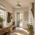 Drilon Nordic Morandi Metal Flush Mount Ceiling Light