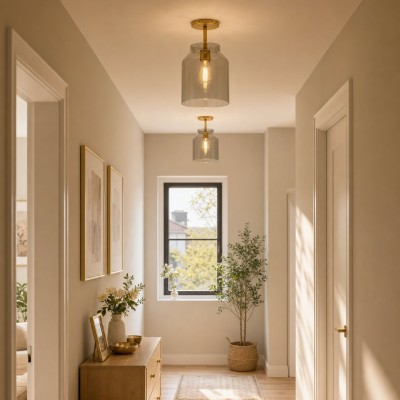 Drilon Minimalist Morandi Flush Mount Ceiling Light