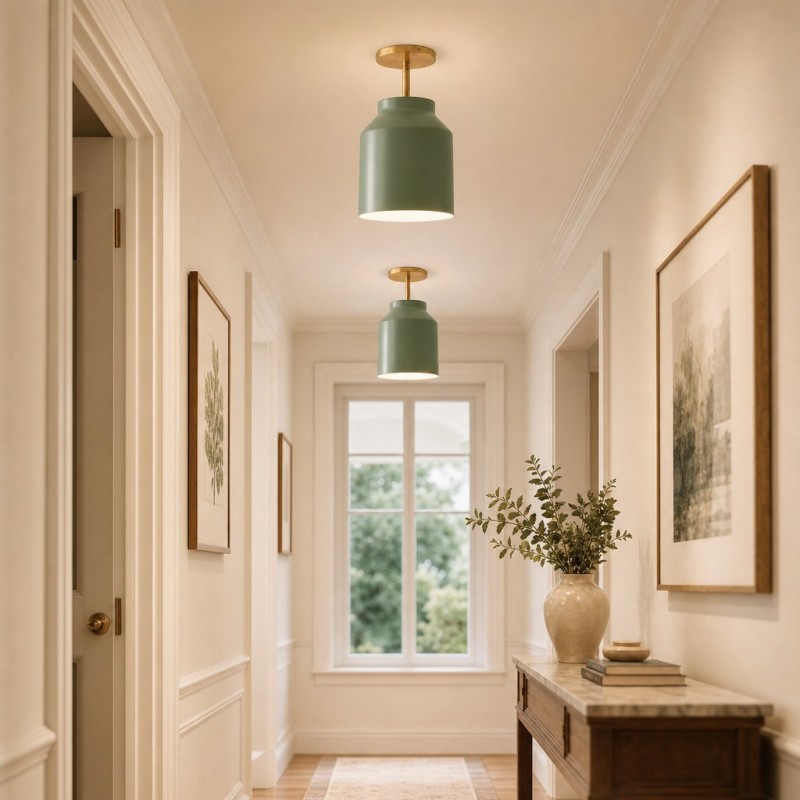 Drilon Minimalist Morandi Flush Mount Ceiling Light